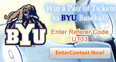 BYU BASEBALL tickets contest utah college sports Win BYU Baseball Tickets